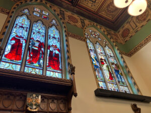 Rochdale Town Hall reopens to reveal occult ceiling, corpse-light windows and the ghost of Bernard the decorator