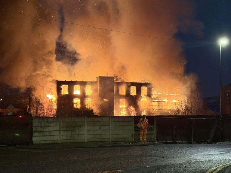 Apocalyptic inferno reduces Middleton mill to smouldering heritage attraction as town politely asked not to breathe
